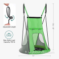 Enfants extérieurs et intérieurs suspendus swing avec tente